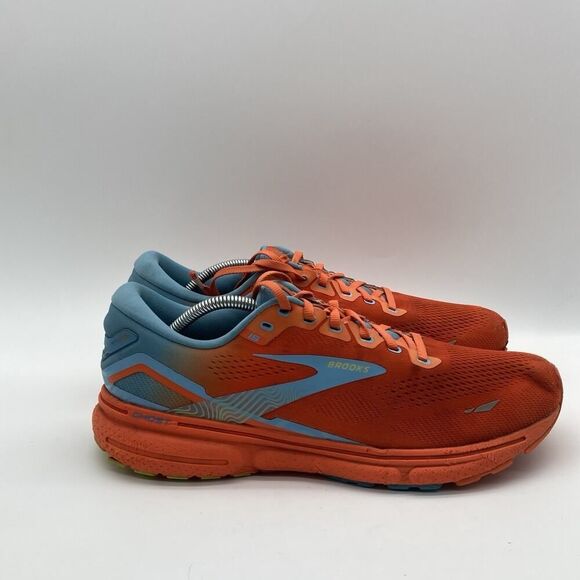 Mens Size 12.5 Brooks Ghost 15 Shoes Orange Sneakers Running Athletic Jogging - Picture 1 of 10